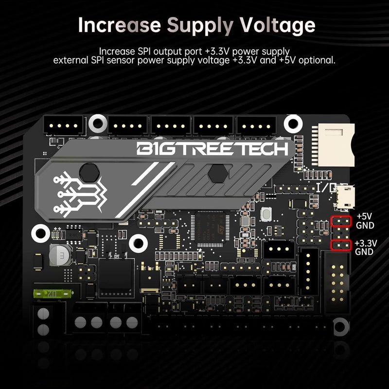 BigTreeTech SKR Mini E3 V3.0 Control Board with TMC2209 UART Stepper Driver New Upgrade 32Bit 3D Printer Silent Board for Ender-3, Ender3 Pro, Ender-3 V2 3D Printer - Image 5